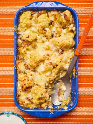 Cauliflower Cheese pinchofnom.com