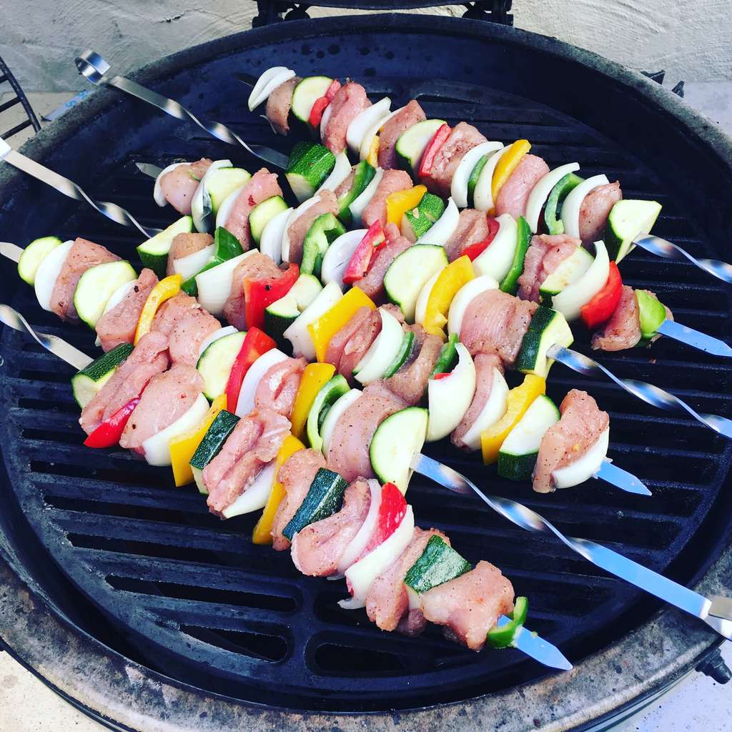 Salt and Pepper Kebabs pinchofnom.com