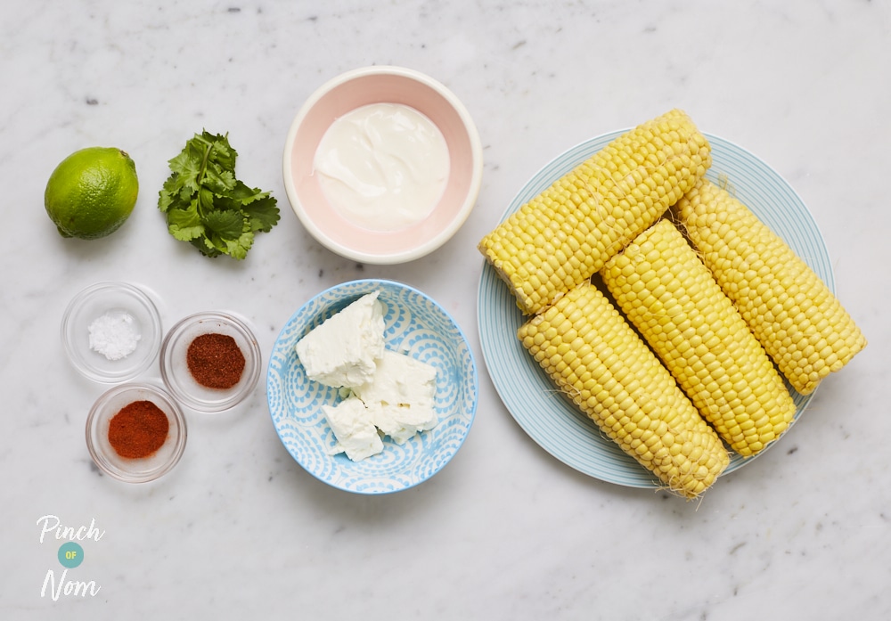 Mexican Corn on the Cob - Pinch of Nom Slimming Recipes