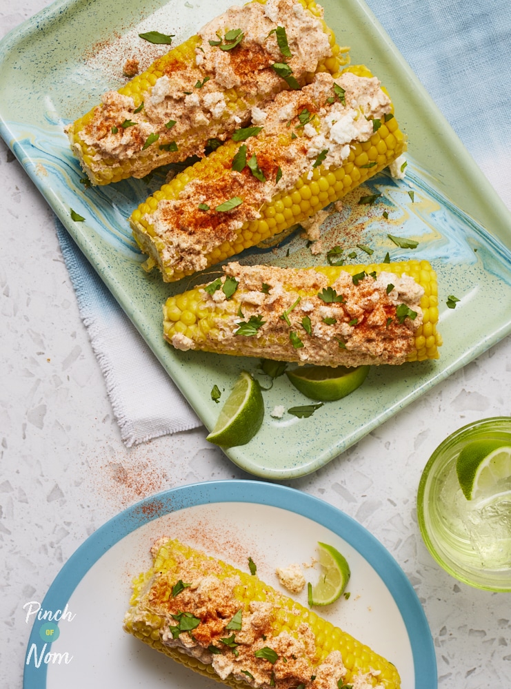 Mexican Corn on the Cob - Pinch of Nom Slimming Recipes