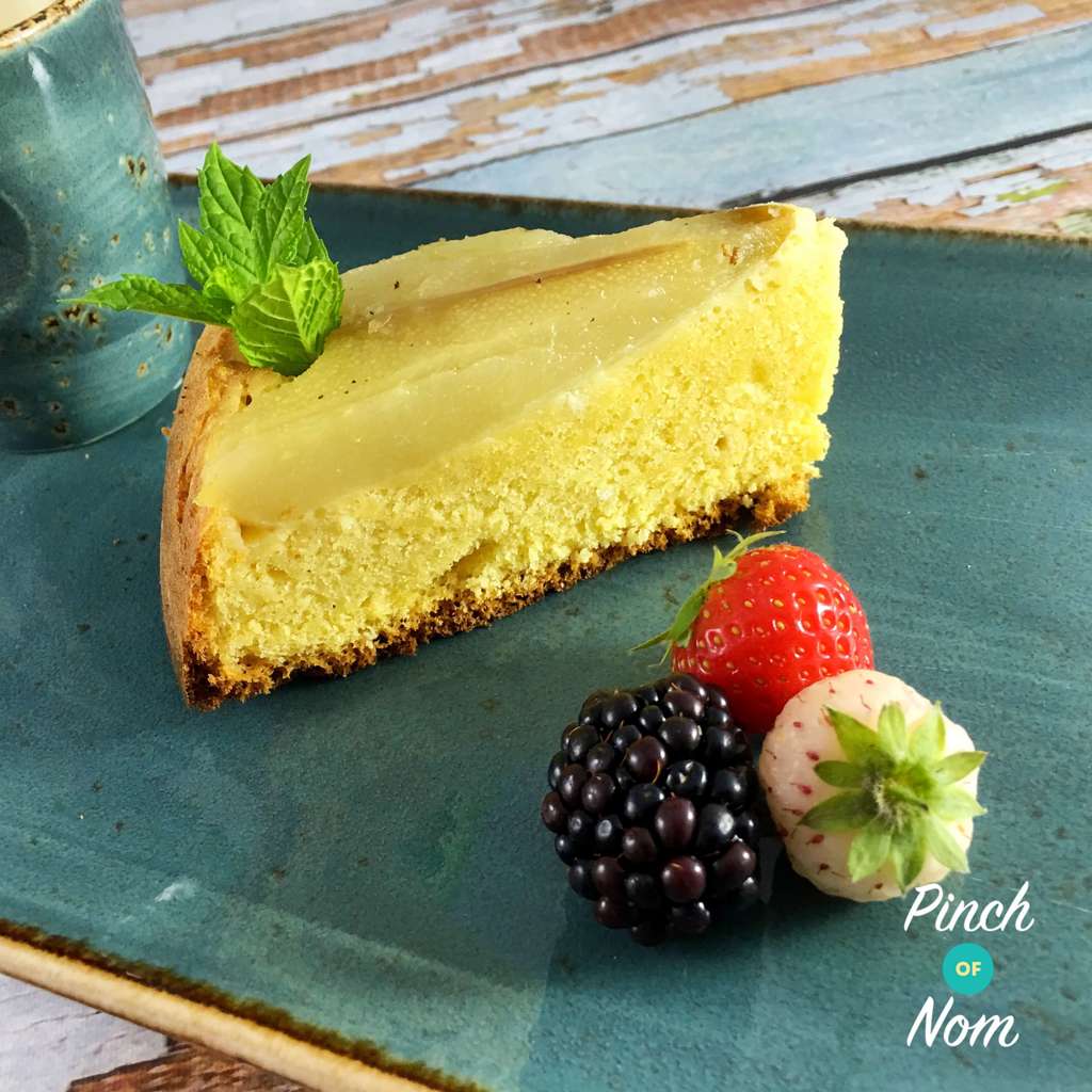 Pear and Almond Sponge pinchofnom.com