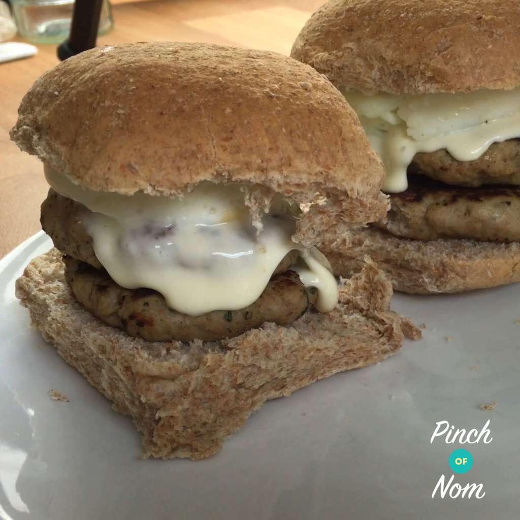 Double Sausage Fakeaway McMuffins pinchofnom.com