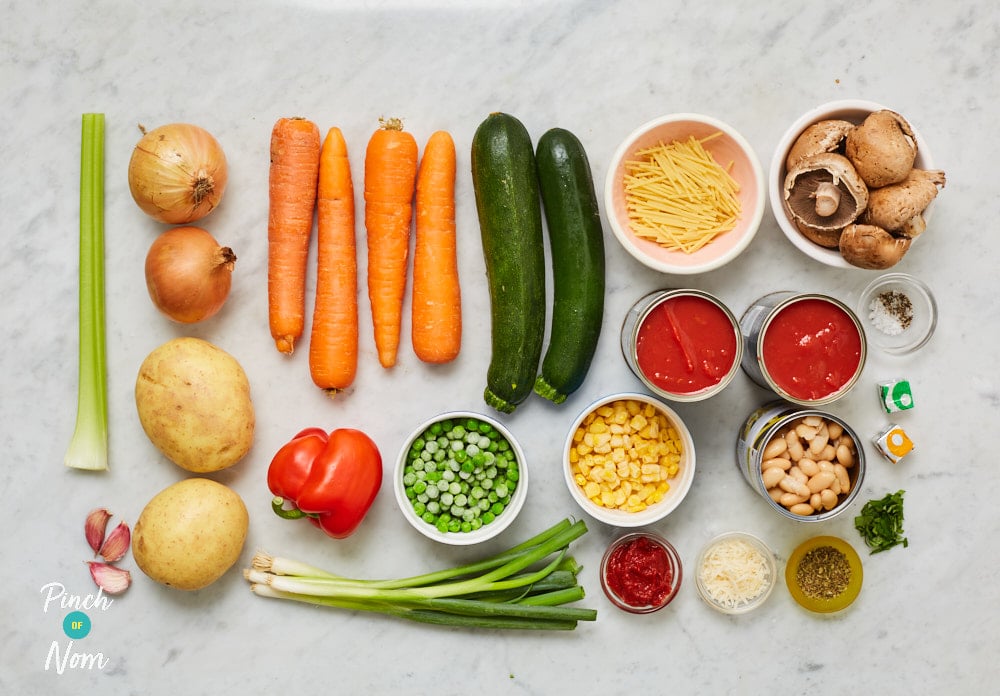 Minestrone Soup - Pinch of Nom Slimming Recipes