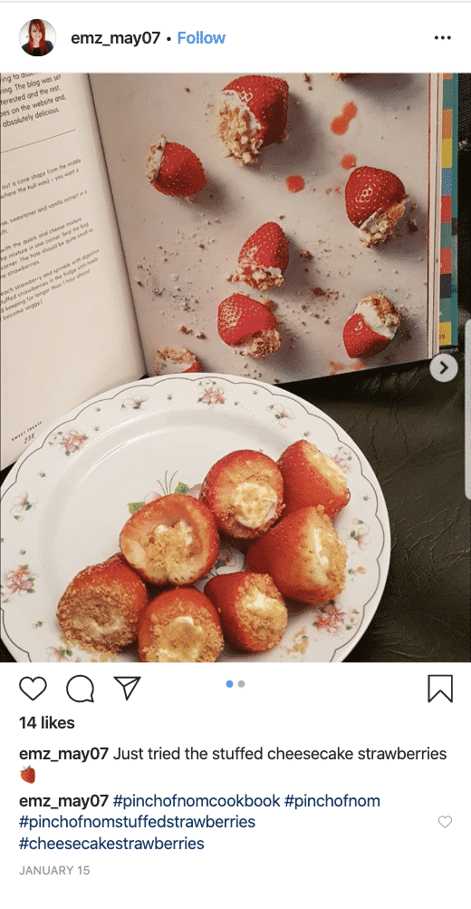 Cheesecake Stuffed Strawberries - Pinch of Nom Slimming Recipes