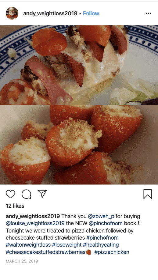 Cheesecake Stuffed Strawberries - Pinch of Nom Slimming Recipes