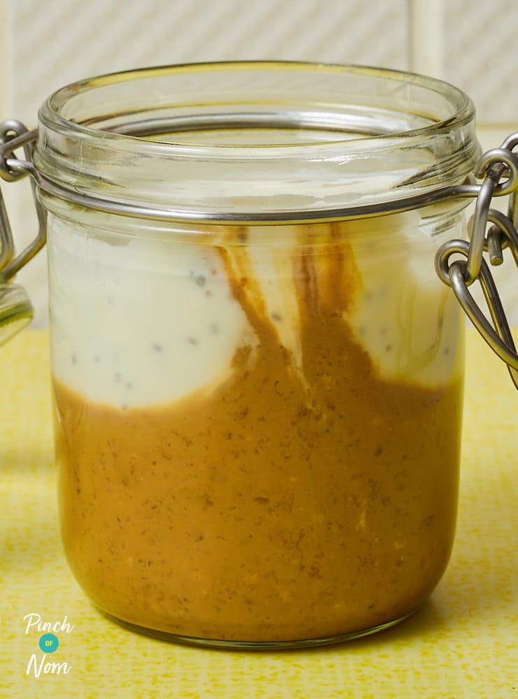 Tiramisu Overnight Oats - Pinch of Nom Slimming Recipes