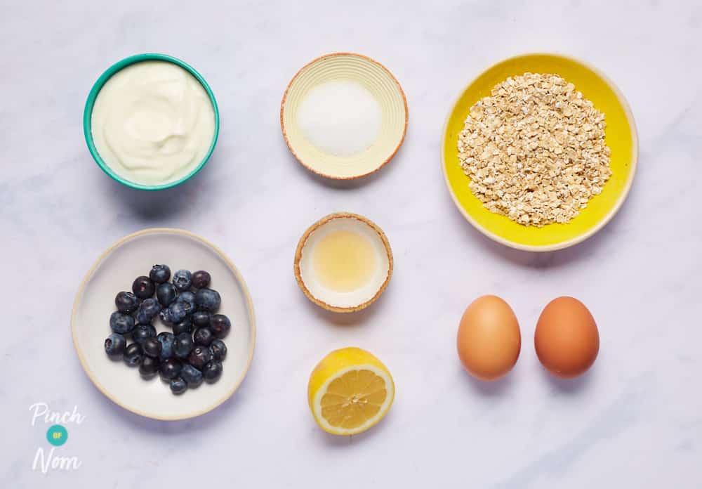 Lemon and Blueberry Waffles - Pinch of Nom Slimming Recipes