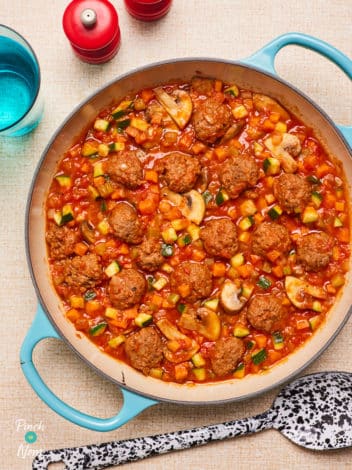 Meatball Marinara pinchofnom.com