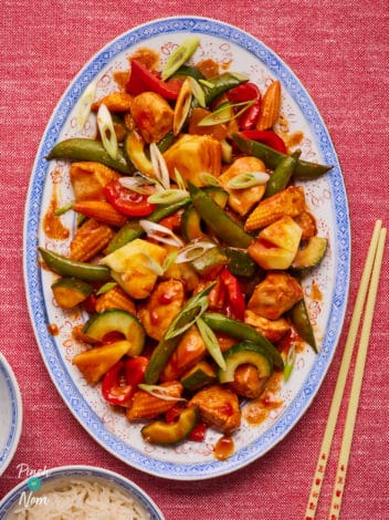 Slow Cooker Sweet and Sour Chicken pinchofnom.com