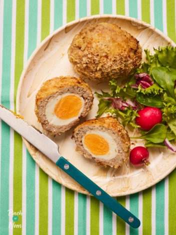 Scotch Eggs pinchofnom.com