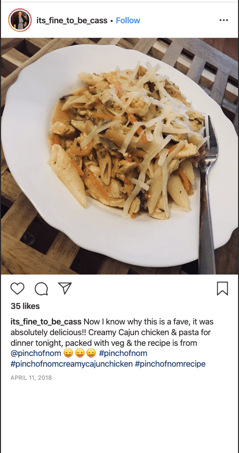 Creamy Cajun Chicken Pasta - Pinch of Nom Slimming Recipes