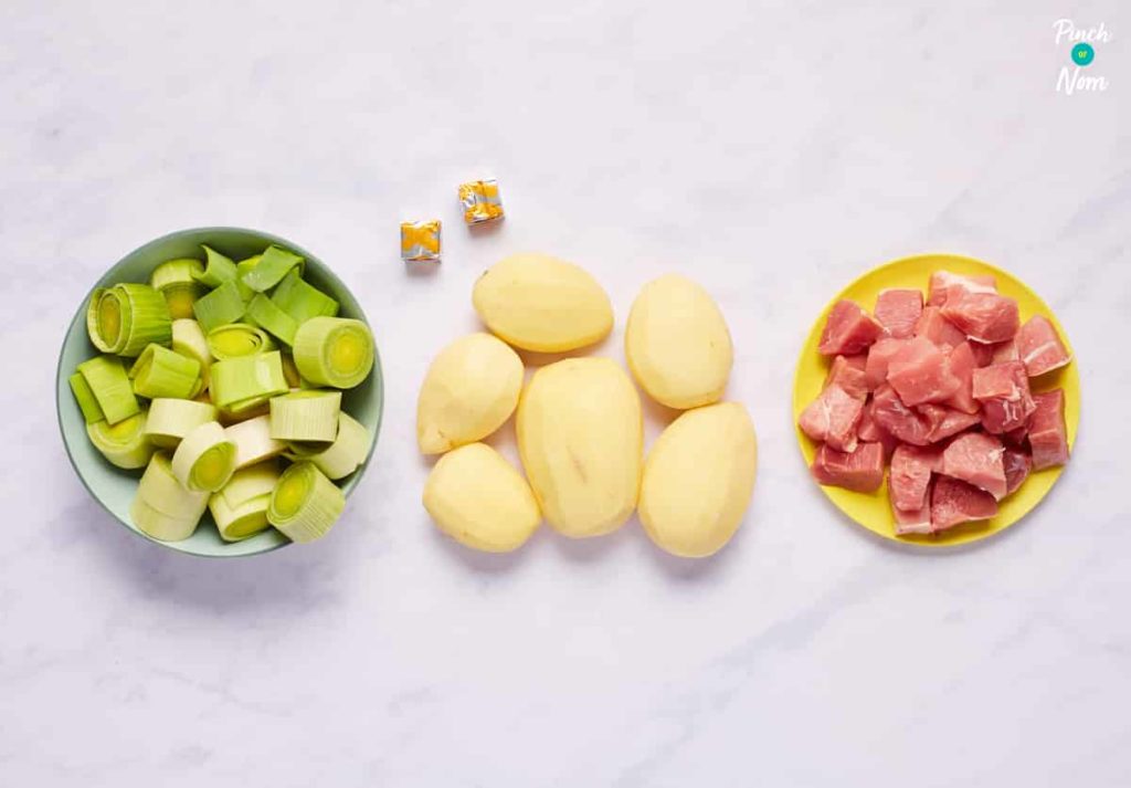 Ham, Leek and Potato Soup - Pinch of Nom Slimming Recipes