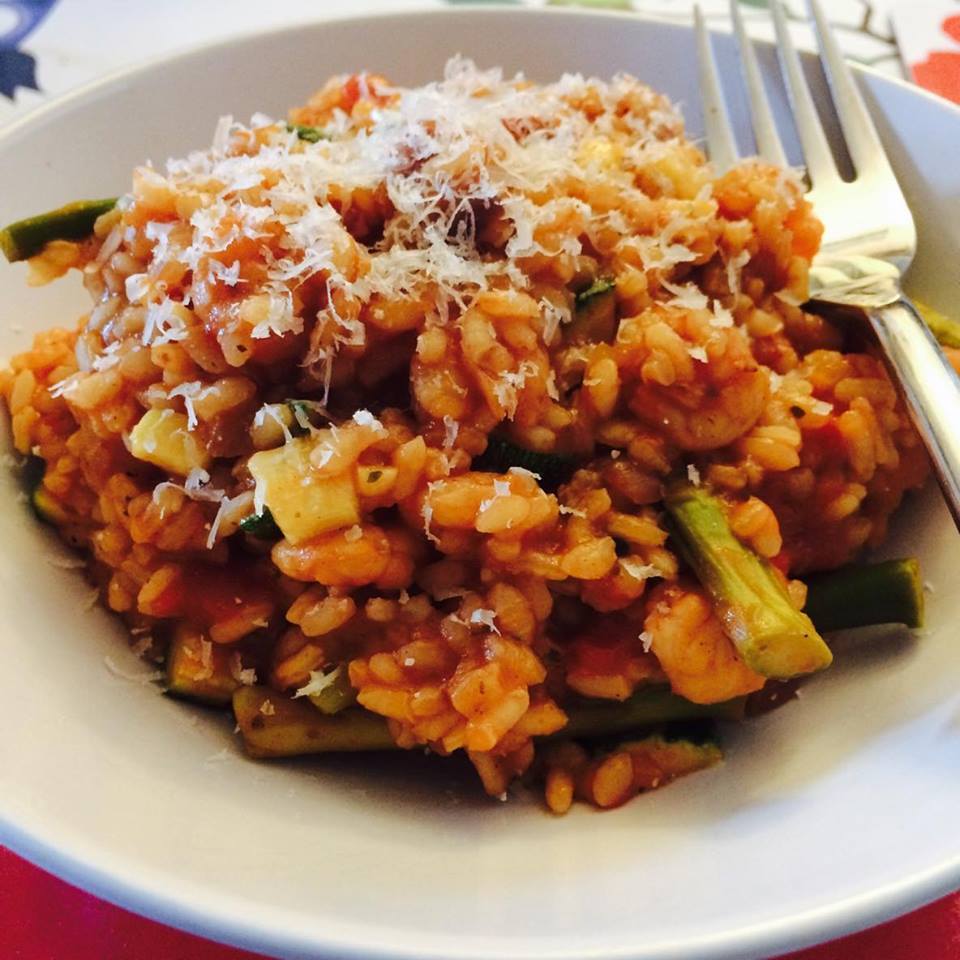 Prawn and Asparagus Risotto pinchofnom.com