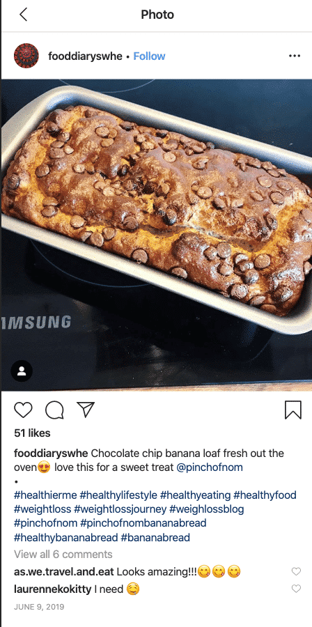 Banana Bread with Chocolate Chips - Pinch of Nom Slimming Recipes