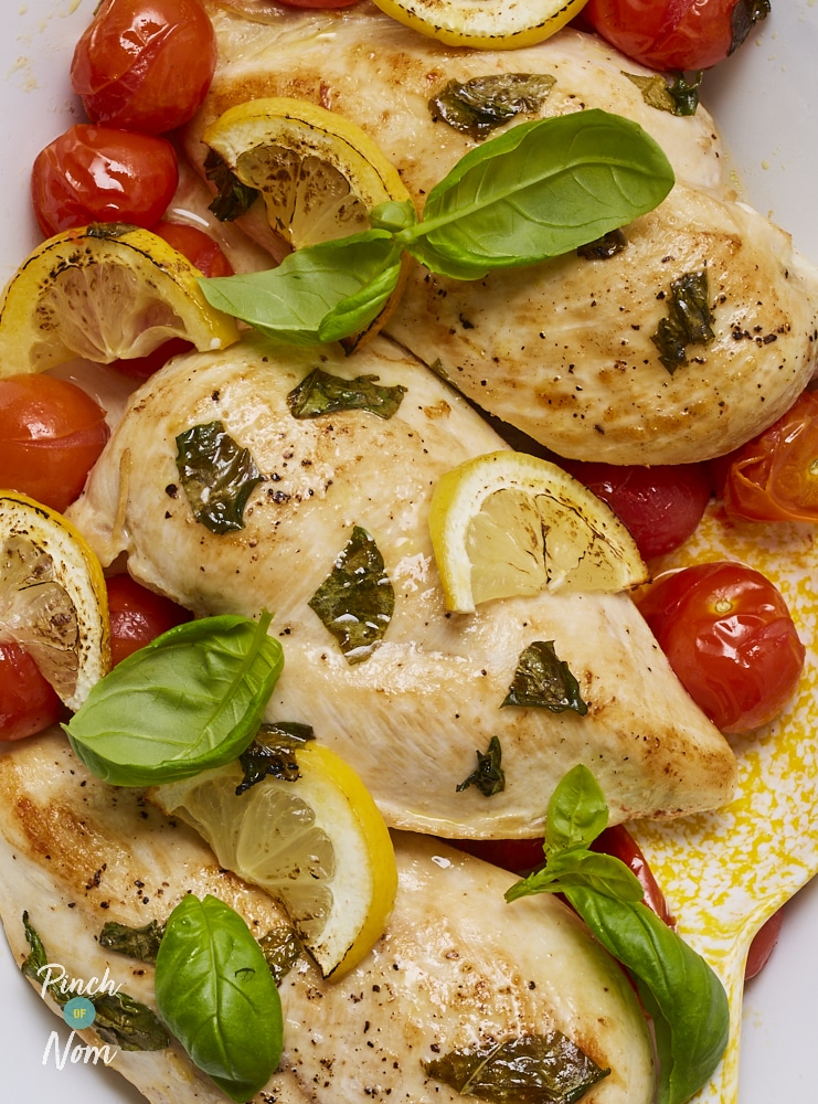 Tomato and Basil Chicken - Pinch of Nom Slimming Recipes