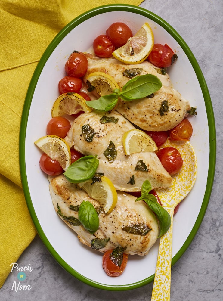 Tomato and Basil Chicken - Pinch of Nom Slimming Recipes