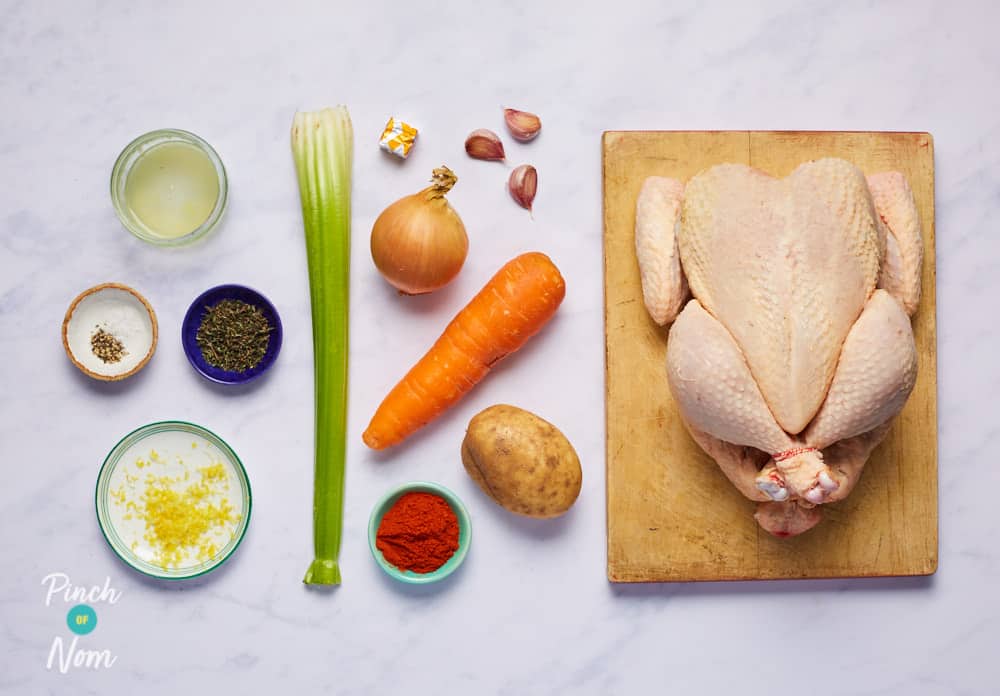20 Minute Whole Chicken - Pinch of Nom Slimming Recipes