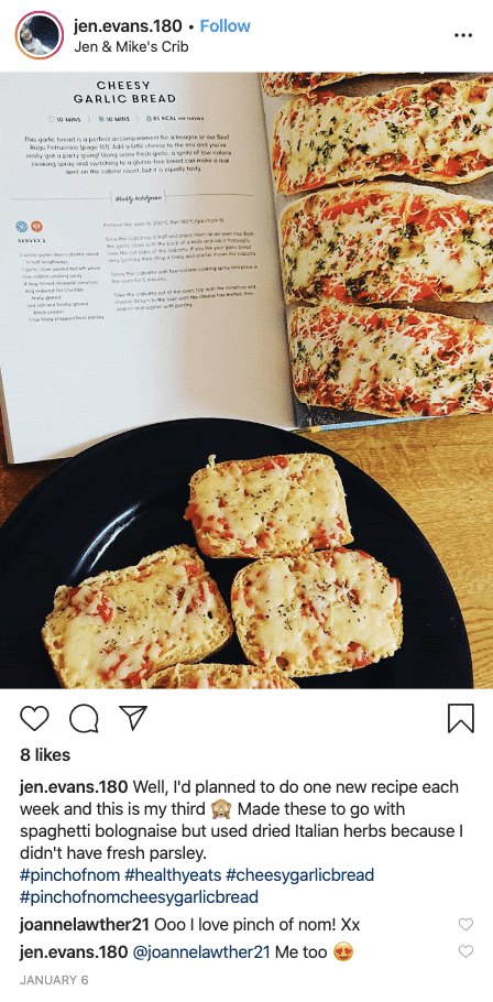 Cheesy Garlic Bread - Pinch of Nom Slimming Recipes