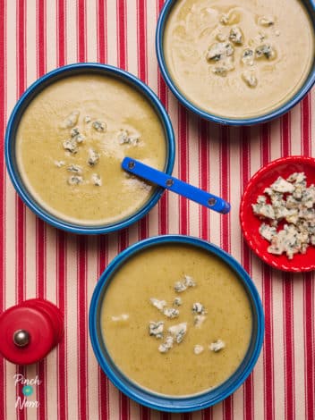 Cauliflower and Broccoli Soup pinchofnom.com