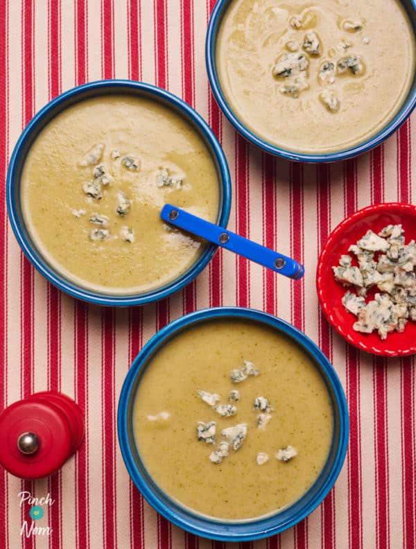 Cauliflower and Broccoli Soup pinchofnom.com