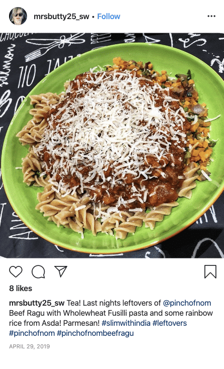 Beef Ragu Fettuccine - Pinch of Nom Slimming Recipes