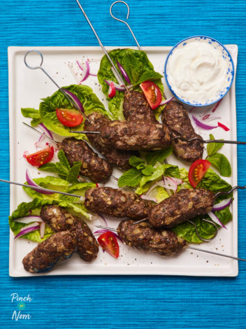 Beef Kofta Kebabs pinchofnom.com