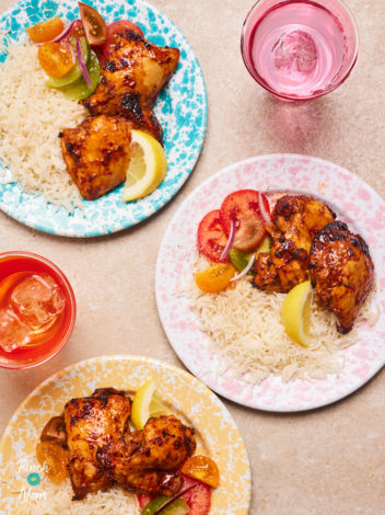 Cajun-Style Chicken Thighs pinchofnom.com