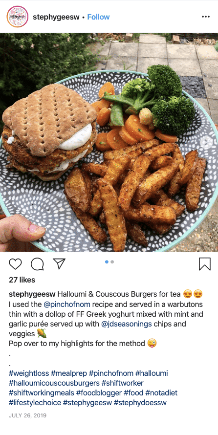 Halloumi Cous Cous Burgers - Pinch of Nom Slimming Recipes