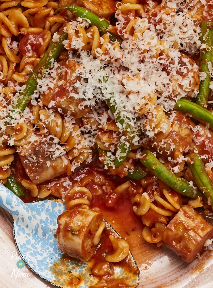 Spicy Sausage Pasta - Pinch of Nom Slimming Recipes