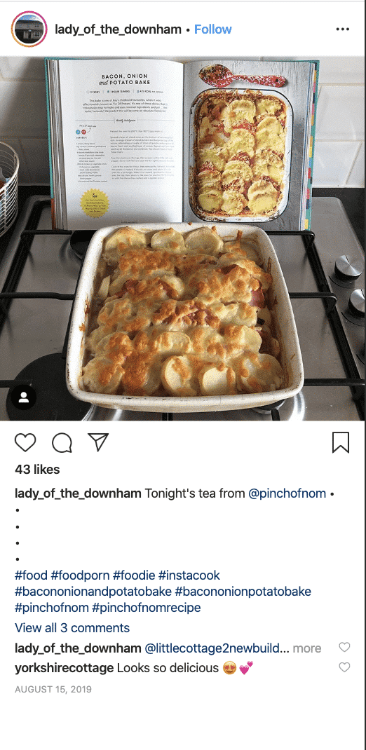 Bacon, Onion and Potato Bake - Pinch of Nom Slimming Recipes