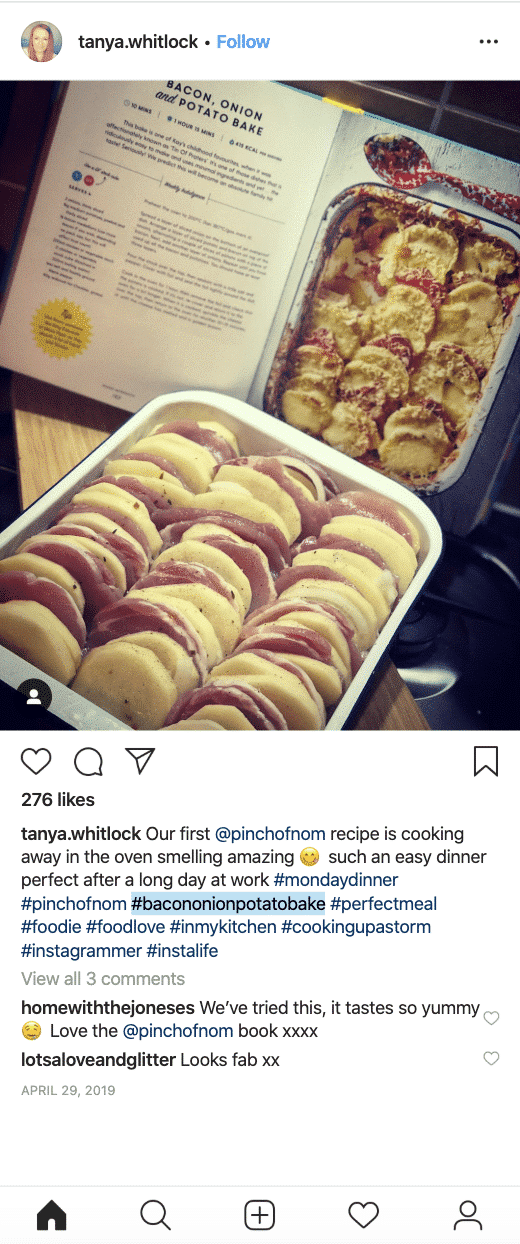 Bacon, Onion and Potato Bake - Pinch of Nom Slimming Recipes