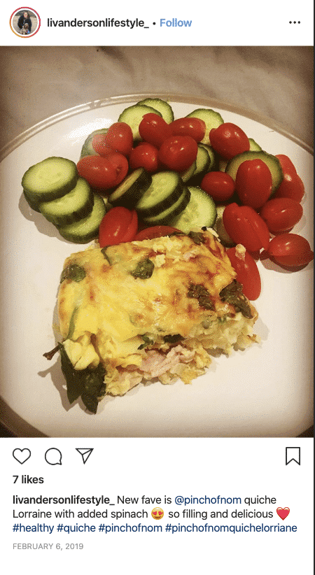 Crustless Quiche Lorraine - Pinch of Nom Slimming Recipes