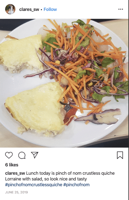 Crustless Quiche Lorraine - Pinch of Nom Slimming Recipes