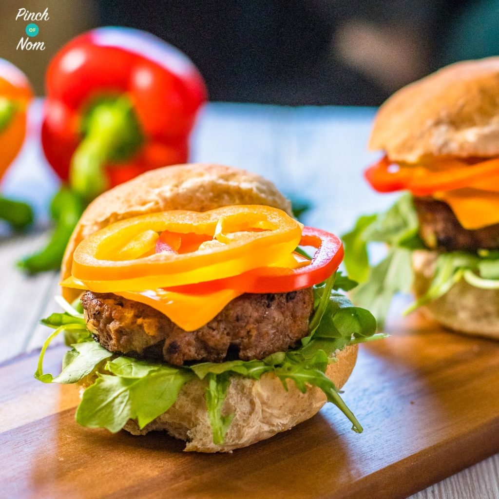 Tex Mex Burgers - Pinch of Nom Slimming Recipes