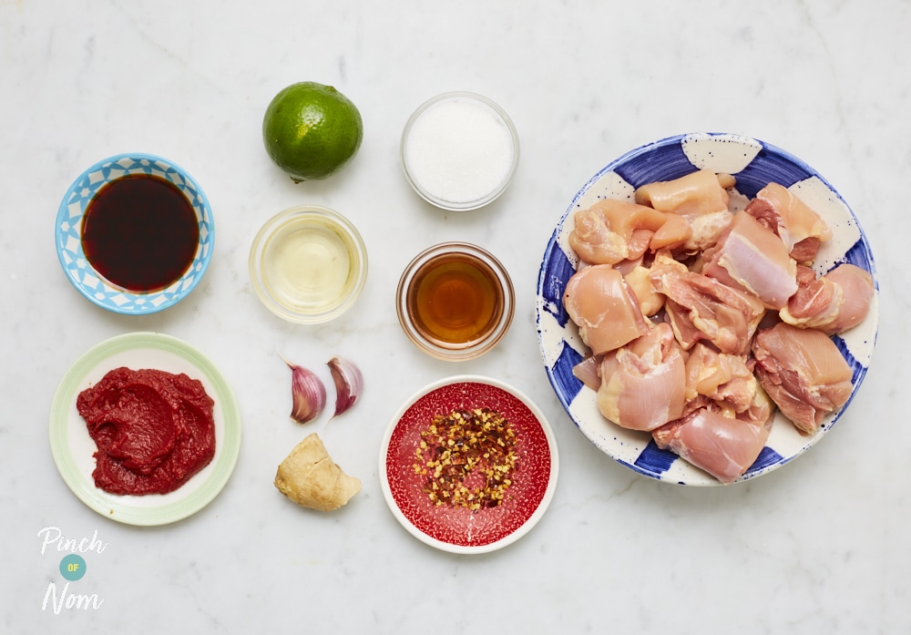 Chicken Teriyaki Kebabs - Pinch of Nom Slimming Recipes