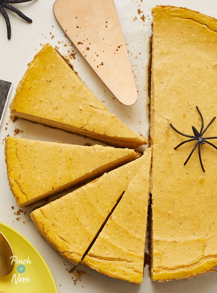 Baked Pumpkin Cheesecake - Pinch of Nom Slimming Recipes