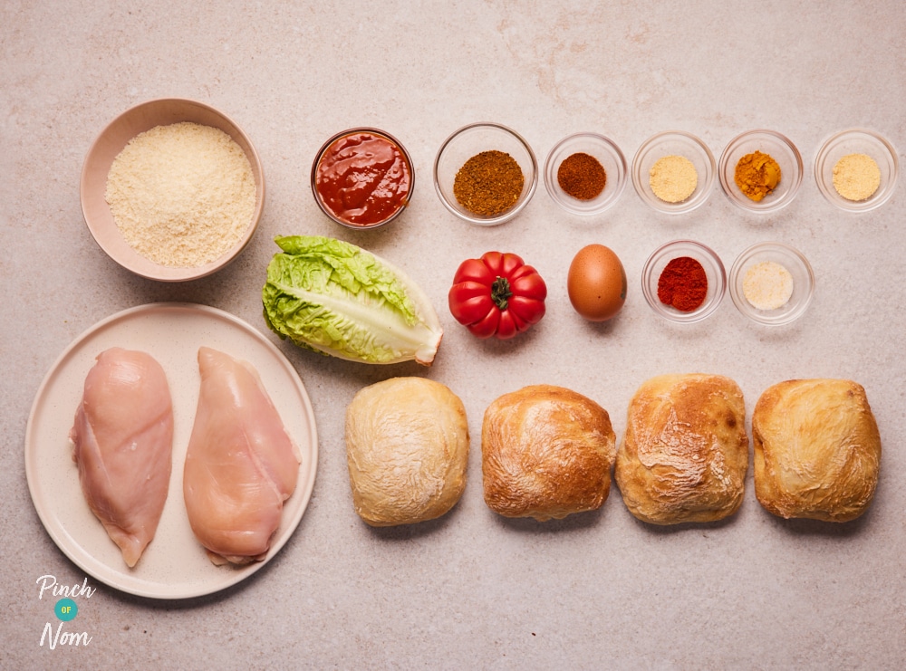 Spicy Crispy Chicken Stack ingredients