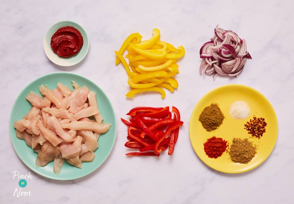 Chicken Fajitas - Pinch of Nom Slimming Recipes