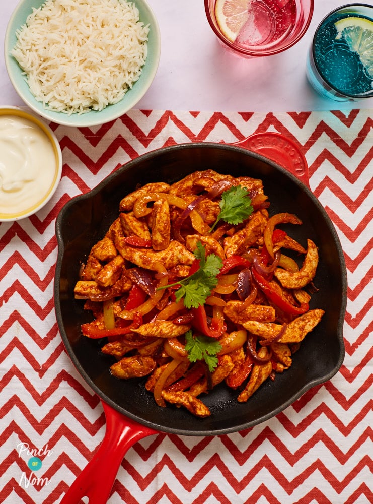 Chicken Fajitas - Pinch of Nom Slimming Recipes