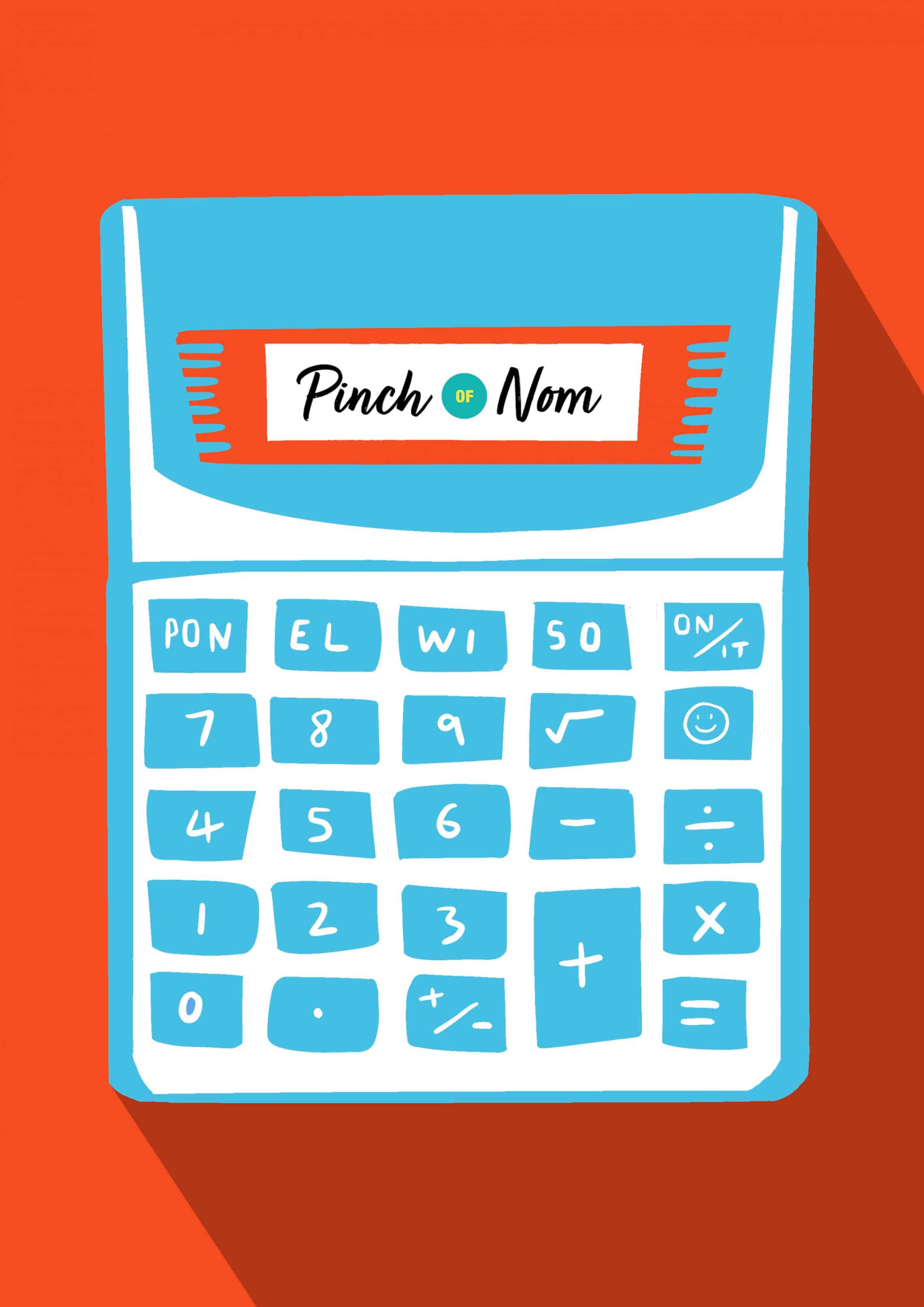 How to work out calories and points in a recipe