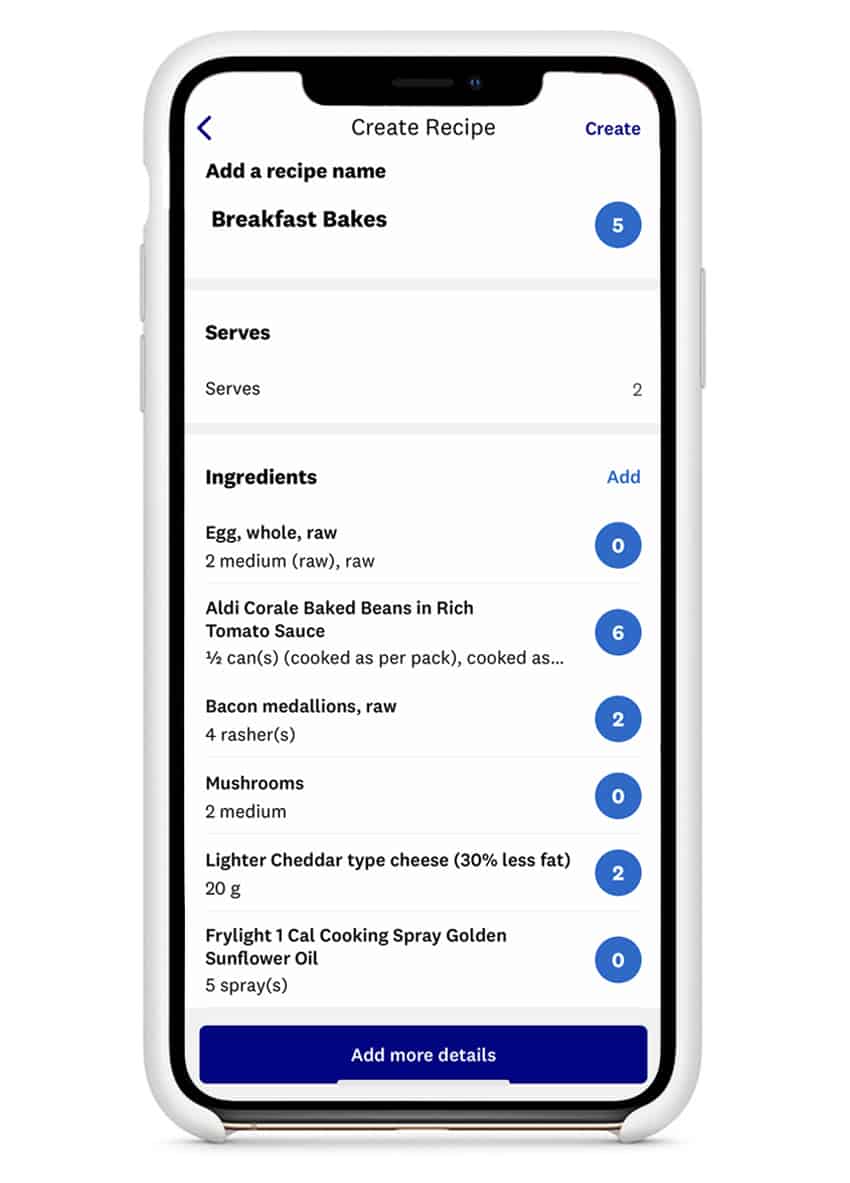 How to work out calories and points in a recipe