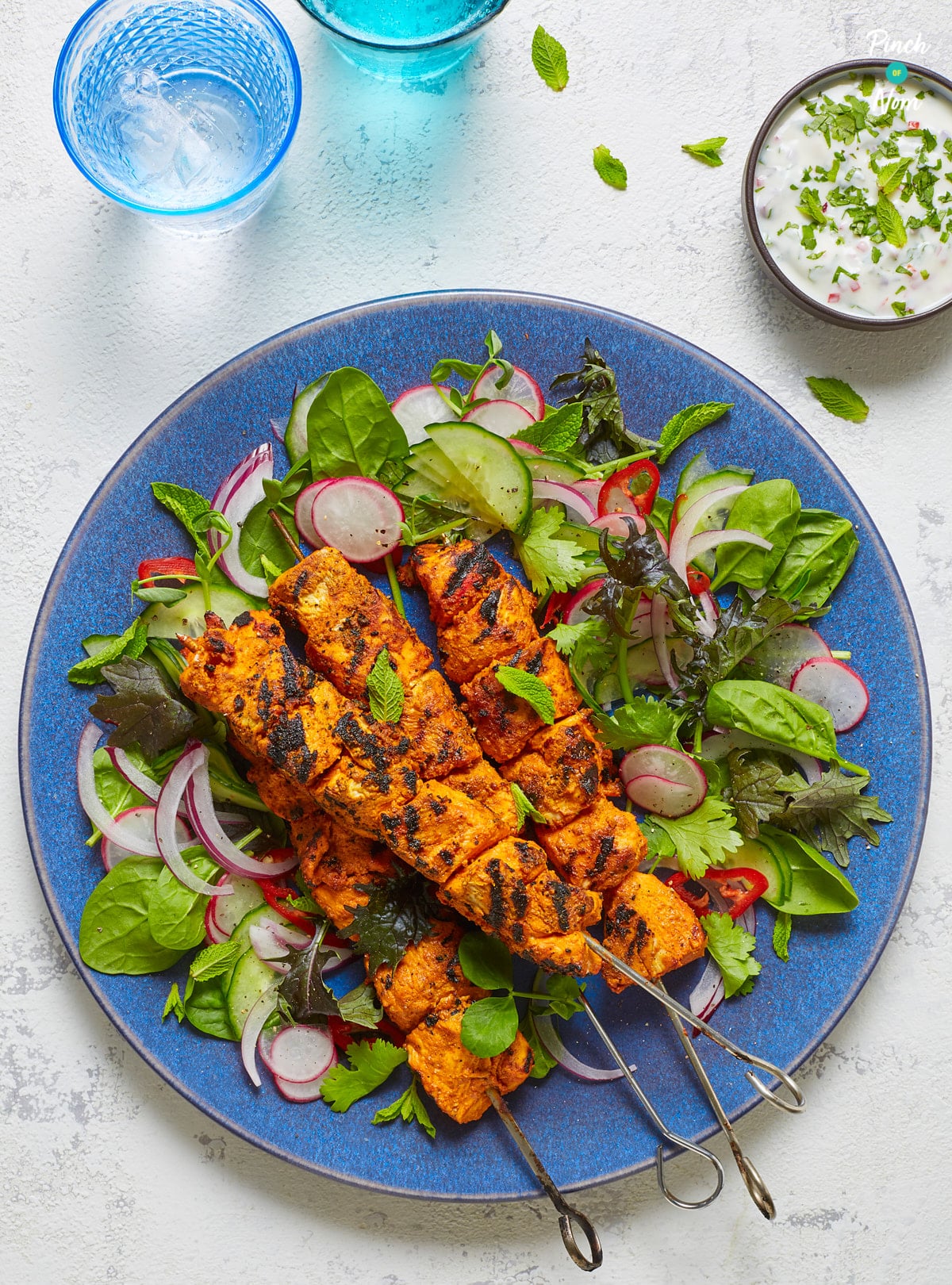 Chicken Tikka Kebabs - Pinch of Nom Slimming Recipes