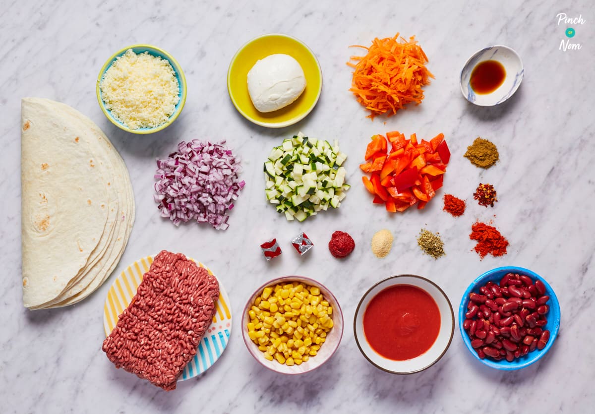 Enchilada Lasagne - Pinch of Nom Slimming Recipes