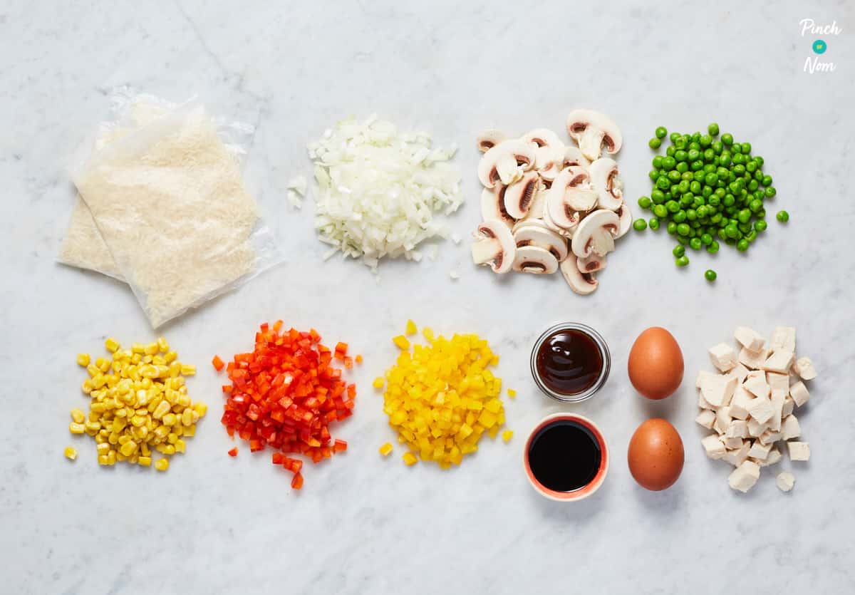 Fakeaway Fried Rice - Pinch of Nom Slimming Recipes
