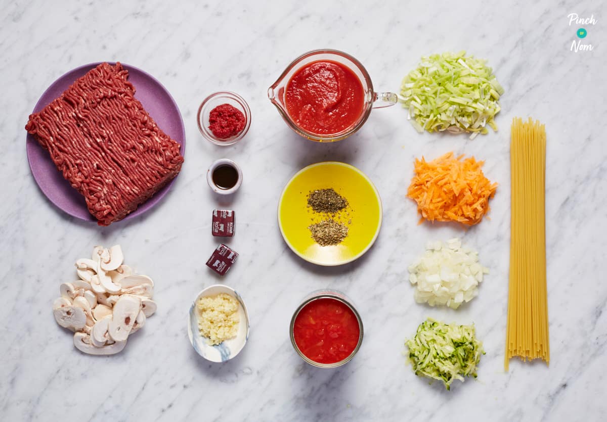 Spaghetti Bolognese - Pinch of Nom Slimming Recipes