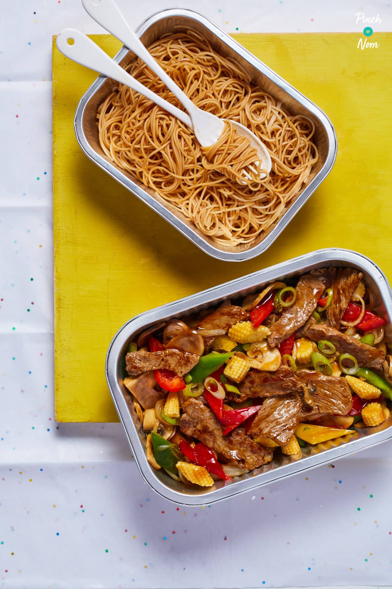 Stir-Fried Beef with Ginger and Spring Onion - Pinch of Nom Slimming Recipes