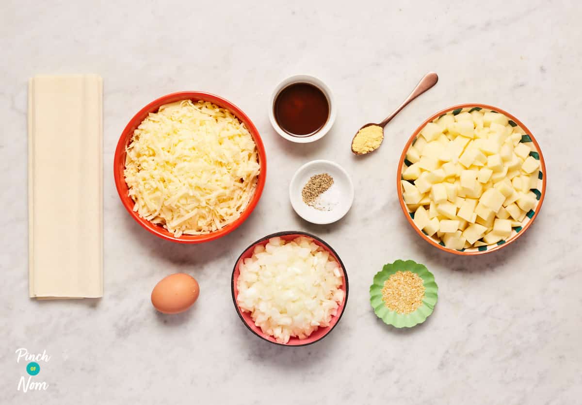 Cheese, Onion and Potato Pie - Pinch of Nom Slimming Recipes