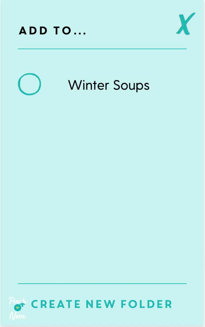 How to organise your saved recipes into folders - Pinch of Nom
