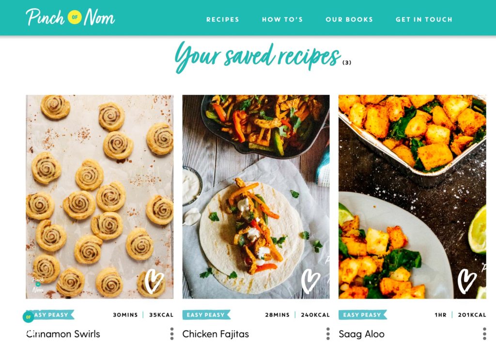 How To Save Your Favourite Recipes - pinch of nom
