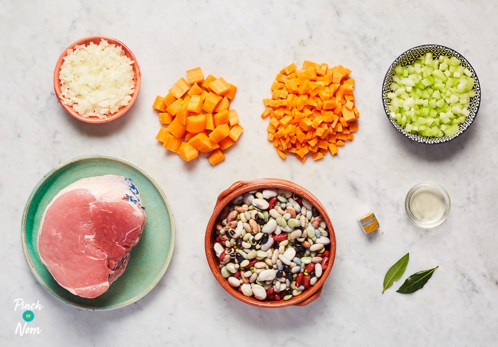 Ham and Bean Casserole - Pinch of Nom Slimming Recipes